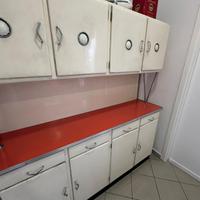 CREDENZA ANNI '50 CON TAVOLO E SEDIE