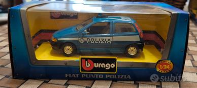 Modellino Bburago Fiat Punto Polizia 1/24 Vintage