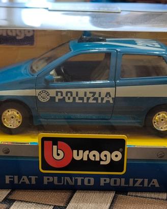Modellino Bburago Fiat Punto Polizia 1/24 Vintage