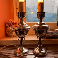Coppia Lumi in argento vintage