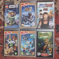 Lotto 6 Giochi PSP Originali 
