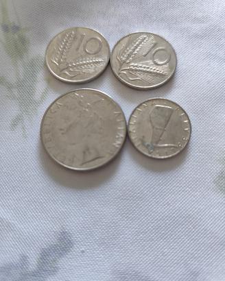Monete italiane 5/10/100lire