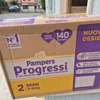 Pannolini pampers progressi taglia 2 140 pezzi