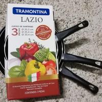 TRIS PADELLE TRAMONTINA DIAMETRO 20 - 25 - 30CM