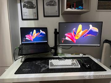 Monitor Philips + stand porta laptop e monitor