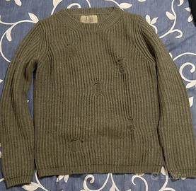 Felpa verde militare