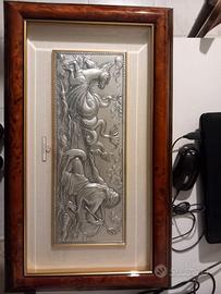 Quadri in basso rilievo argento
