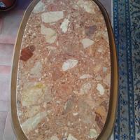 tavolino in marmo e legno