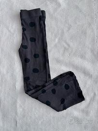 Leggins a zampa primaverile bambina 6/7 anni