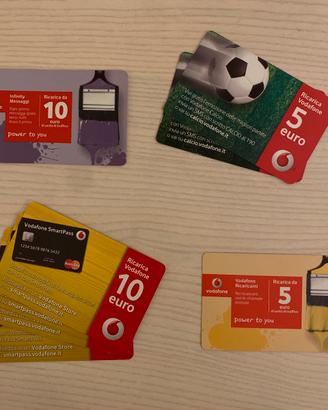 Schede telefoniche ricaricabili Vodafone usate