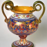 VASO IN CERAMICA A LUSTRO "GUALDO TADINO"