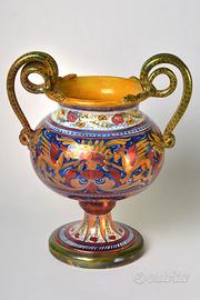 VASO IN CERAMICA A LUSTRO "GUALDO TADINO"