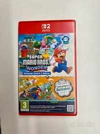 Super Mario Bros Wonder Switch 2 + Bellabel