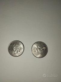 2 Monete da quarto di dollaro