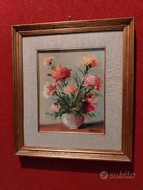 Quadro Vaso con fiori firmato