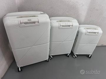 Set di 3 valigie trolley con 4 ruote