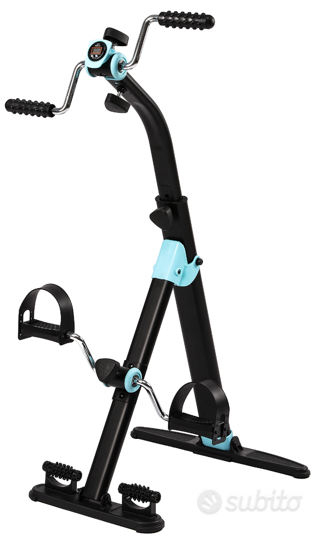 Cyclette Sotto Scrivania Premium - Esercitatore A Pedali Portatile Nero - Allenati Mentre Lavori O Guardi La TV