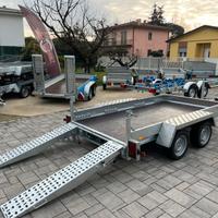 Carrello rimorchio x mini escavatore Ragno ecc