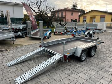 Carrello rimorchio x mini escavatore Ragno ecc