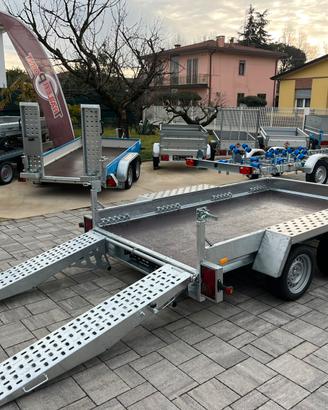 Carrello rimorchio x mini escavatore Ragno ecc