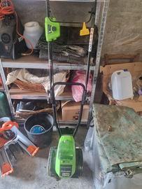Motozappa Elettrica Greenworks a Batteria G40TL