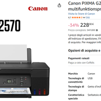 Stampante Canon G2570 - NUOVA