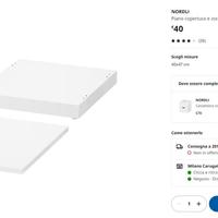 Cassettiera IKEA NORDLI - Zoccolo 40x47 Bianco