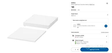 Cassettiera IKEA NORDLI - Zoccolo 40x47 Bianco