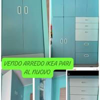 Armadio cameretta ikea Smastad-tavolino con sedie