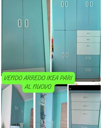 Armadio cameretta ikea Smastad-tavolino con sedie