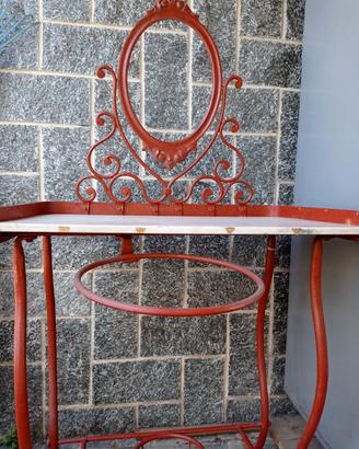toilette vintage ferro battuto 