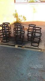 Sgabelli a forma di botte ferro battuto