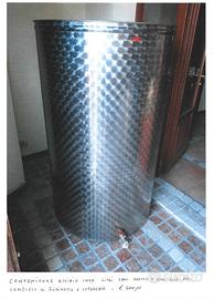 Contenitore acciaio Inox, Litri 1000.
