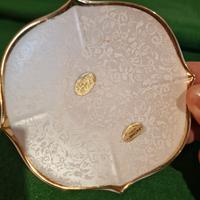 Piattino Limoges Francia porcellana con oro 22K 