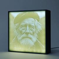 Litofania personalizzata stampata in 3d