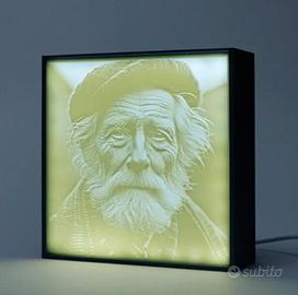 Litofania personalizzata stampata in 3d