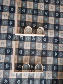 Set 2 ganci porta-bastone doppio per tende Ikea