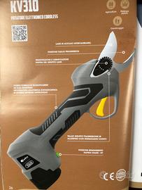 Forbici elettriche Volpi con 2 batteria kv310