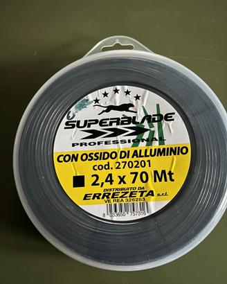 Filo Superblade 2,4X70MT Quadro Nero per dece