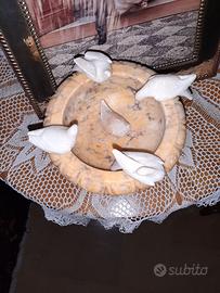 ANTICA ACQUA SANTIERA IN ALABASTRO