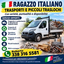 Eseguo trasporti e piccoli sgomberi