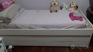 letto singolo con secondo letto
