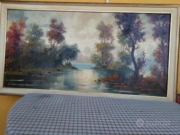 Quadro olio su tela 120x60 +cornice 5 cm