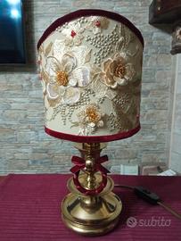 lampada in ottone Zonca Voghera vintage 