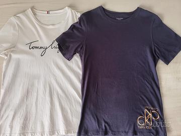 T SHIRT CALVIN KLEIN + TOMMY HILFIGER TG S /M