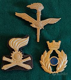 Fregi metallici per berretto da Ufficiale E.I.