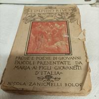 Raccolta di poesie di Giovanni pascoli del 1924