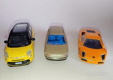 Lotto 3 Auto Fiat Punto + 500 L + Murcielago 1/43
