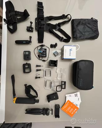 Go pro 8 + kit accessori completo