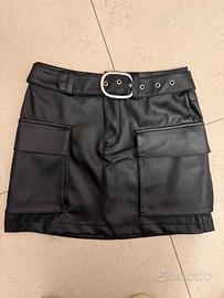 Gonna eco pelle stradivarius